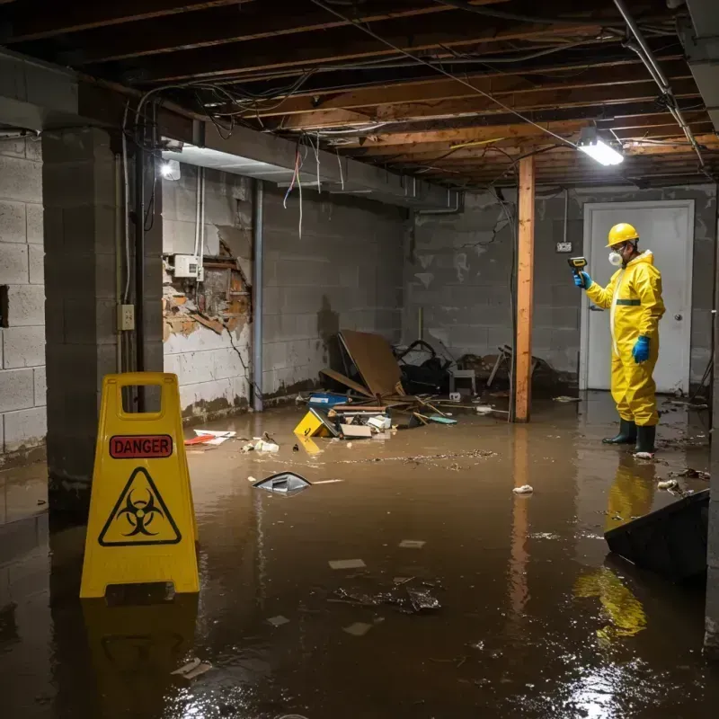 Flooded Basement Electrical Hazard in San Miguel, CA Property